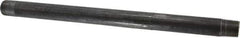 B&K Mueller - Schedule 40, 1/2" Diam x 12" Long Steel Black Pipe Nipple - Threaded - All Tool & Supply