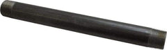 B&K Mueller - Schedule 40, 1" Diam x 12" Long Steel Black Pipe Nipple - Threaded - All Tool & Supply