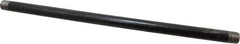 B&K Mueller - Schedule 40, 1/2" Diam x 18" Long Steel Black Pipe Nipple - Threaded - All Tool & Supply