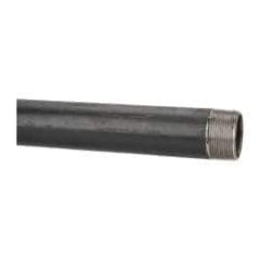 B&K Mueller - Schedule 40, 1-1/2" Diam x 24" Long Steel Black Pipe Nipple - Threaded - All Tool & Supply