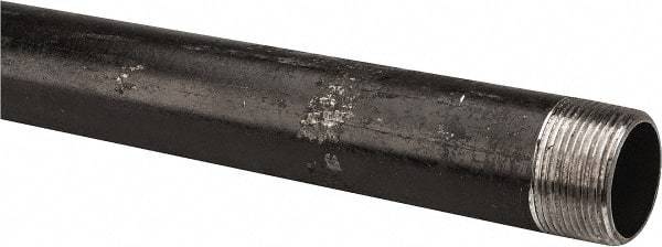 B&K Mueller - Schedule 40, 1-1/4" Diam x 30" Long Steel Black Pipe Nipple - Threaded - All Tool & Supply