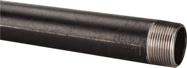 B&K Mueller - Schedule 40, 1-1/4" Diam x 36" Long Steel Black Pipe Nipple - Threaded - All Tool & Supply