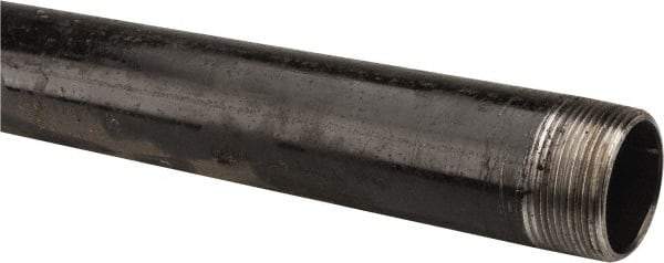 B&K Mueller - Schedule 40, 1-1/2" Diam x 48" Long Steel Black Pipe Nipple - Threaded - All Tool & Supply