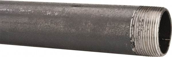 B&K Mueller - Schedule 40, 1-1/2" Diam x 72" Long Steel Black Pipe Nipple - Threaded - All Tool & Supply