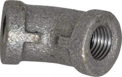 B&K Mueller - Size 1/4", Class 150, Malleable Iron Black Pipe 45° Elbow - 150 psi, Threaded End Connection - All Tool & Supply