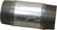 Value Collection - Schedule 40, 1-1/2 x 4" Galvanized Pipe Nipple - Threaded Steel - All Tool & Supply