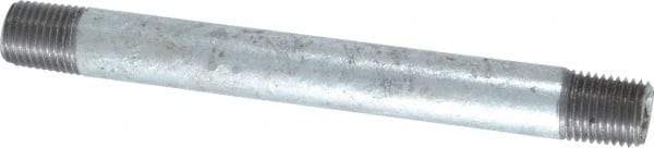 Value Collection - Schedule 40, 1/4 x 5" Galvanized Pipe Nipple - Threaded Steel - All Tool & Supply