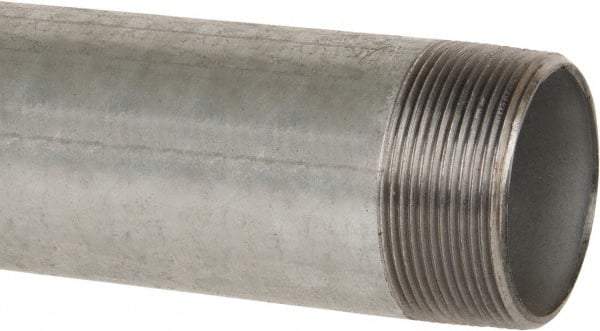 B&K Mueller - Schedule 40, 2 x 24" Galvanized Pipe Nipple - Threaded Steel - All Tool & Supply