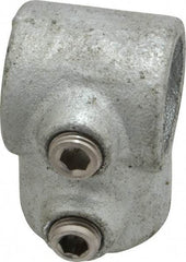 PRO-SAFE - 3/4" Pipe, Single Socket Tee, Malleable Iron Tee Pipe Rail Fitting - Galvanized Finish - All Tool & Supply