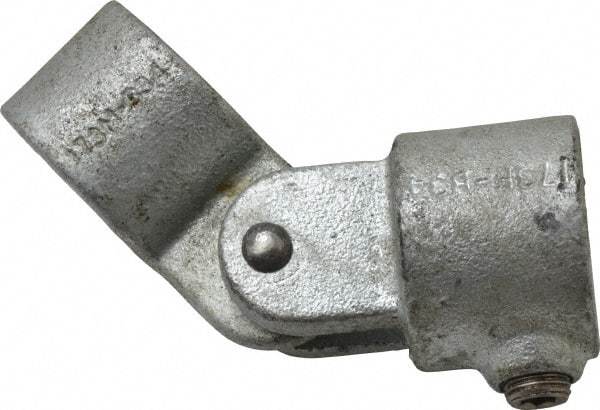 PRO-SAFE - 1" Pipe, Malleable Iron Swivel Socket Pipe Rail Fitting - Galvanized Finish - All Tool & Supply