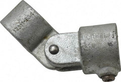 PRO-SAFE - 1" Pipe, Malleable Iron Swivel Socket Pipe Rail Fitting - Galvanized Finish - All Tool & Supply