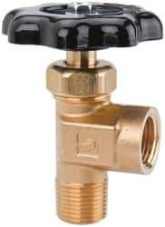 Parker - FNPTF x MNPTF End Connection Brass Truck Valve - 2.72" OAL, 3/8" Pipe - All Tool & Supply