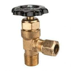 Parker - Tube (NTA) x MNPTF End Connection Brass Truck Valve - 3.28" OAL, 1/2" Pipe - All Tool & Supply