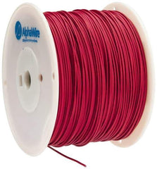 Alpha Wire - 16 AWG, 1 Strand, 305 m OAL, Tinned Copper Hook Up Wire - Red PVC Jacket, 0.083" Diam - All Tool & Supply