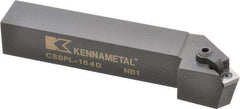 Kennametal - CSSP, Left Hand Cut, 45° Lead Angle, 1" Shank Height x 1" Shank Width, Positive Rake Indexable Turning Toolholder - 6" OAL, SP..42. Insert Compatibility, Series Kendex - All Tool & Supply