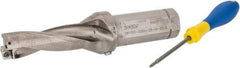 Iscar - 3" Max Drill Depth, 3xD, 1" Diam, Indexable Insert Drill - 2 Inserts, 1-1/4" Shank Diam, Straight Shank - All Tool & Supply