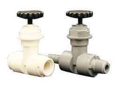 Specialty Mfr - 1/4" Pipe, Inline Needle Valve - EPDM Seal, MNPT x MNPT Ends, Polypropylene Valve, 125 Max psi - All Tool & Supply