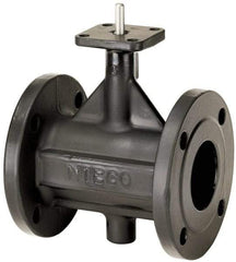 NIBCO - 2" Pipe, Flanged Butterfly Valve - Bare Stem Handle, Ductile Iron Body, Polyamide Seat, 285 WOG, EPDM Coated Ductile Iron Disc, Stainless Steel Stem - All Tool & Supply