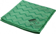 Rubbermaid - Dry Microfiber Wipes - 16" x 16" Sheet Size, Green - All Tool & Supply