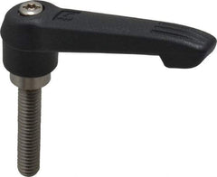 KIPP - 5/16-18, 0.71" Hub Diam, Glass Fiber (Stainless Steel Components) Threaded Stud Adjustable Clamping Lever - 1.57" Stud Length, 2.95" OAL, 1.63" High - All Tool & Supply