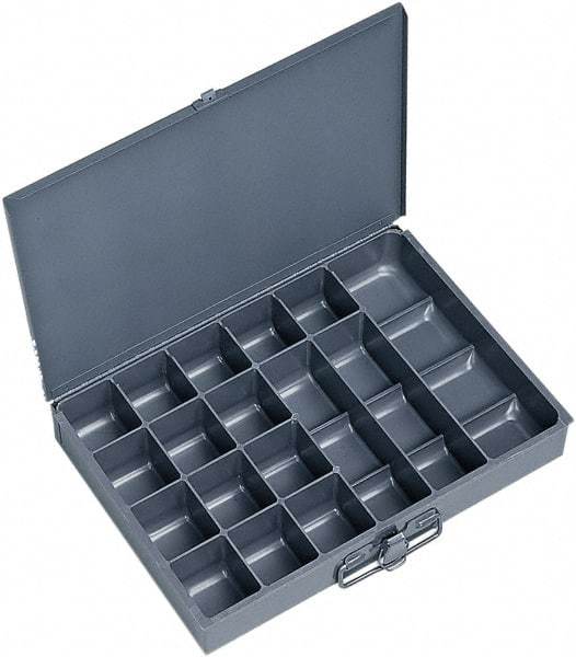 Durham - 13-3/8 Inches Wide x 2 Inches High x 9-1/4 Inches Deep Compartment Box - Steel , 17 Compartments - All Tool & Supply