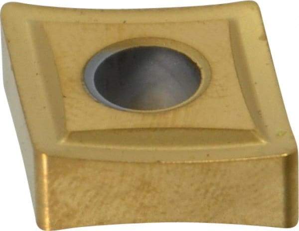 Kennametal - CNMP432 Grade KC730 Carbide Turning Insert - TiN Finish, 80° Diamond, 1/2" Inscr Circle, 3/16" Thick, 1/32" Corner Radius - All Tool & Supply