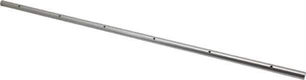 Thomson Industries - 1/2" Diam, 2' Long, Steel Predrilled Round Linear Shafting - 60-65C Hardness, 0.031 Tolerance - All Tool & Supply