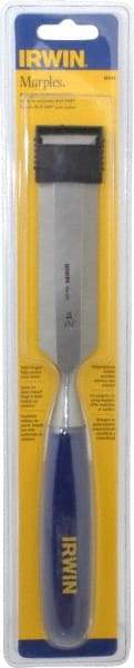 Irwin - 10-3/4" OAL x 1-1/4" Blade Width Wood Chisel - Polypropylene Handle - All Tool & Supply