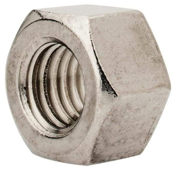 Value Collection - M12x1.75 Metric Coarse Stainless Steel Right Hand Heavy Hex Nut - 19mm Across Flats, 12mm High, Uncoated - All Tool & Supply