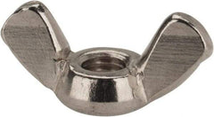 Value Collection - M5x0.80 Metric Coarse, Stainless Steel Standard Wing Nut - Grade 18-8, Austenitic Grade A2, 24mm Wing Span, 11mm Wing Span - All Tool & Supply