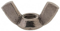 Value Collection - M6x1.00 Metric Coarse, Stainless Steel Standard Wing Nut - Grade 18-8, Austenitic Grade A2, 33mm Wing Span, 17mm Wing Span - All Tool & Supply