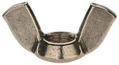 Value Collection - M10x1.50 Metric Coarse, Stainless Steel Standard Wing Nut - Grade 18-8, Austenitic Grade A2, 51mm Wing Span, 25mm Wing Span - All Tool & Supply