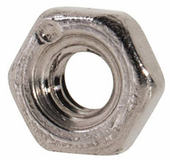 Value Collection - M2x0.40 Metric Coarse Stainless Steel Right Hand Hex Nut - 4mm Across Flats, 1.6mm High, Uncoated - All Tool & Supply