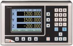 Fagor - 3 Axis, 32" X-Axis Travel, 14" Y-Axis Travel, 16" Z-Axis Travel, Milling DRO System - 0.0002", 0.0005", 0.001" Resolution, 10µm Accuracy, LCD Display - All Tool & Supply