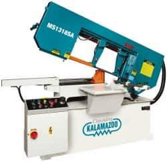 Clausing - 18-1/2 x 10-1/2" Max Capacity, Semi-Automatic Variable Speed Pulley Horizontal Bandsaw - 102 to 377 SFPM Blade Speed, 230/460 Volts, 45 & 60°, 3 hp, 3 Phase - All Tool & Supply