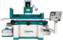 Clausing - 40 Inch Long x 16 Inch Wide Table, 5 to 25m per Min, 3 Phase, Automatic Floor Machine Surface Grinder - 7.5 hp, 1,750 RPM Spindle Speed, 230/460 Volts, 158 Inch Overall Length, 5 Inch Arbor Hole Diameter - All Tool & Supply