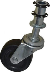 Bevco - Black Rubber Wheel Casters (5) - For Adjustable Height Chairs - All Tool & Supply