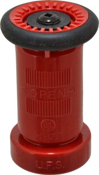 Made in USA - 1-1/2" Hose Diam NST Constant Flow Hose Nozzle - 75 Max GPM, Polyurethane, 100 psi - All Tool & Supply