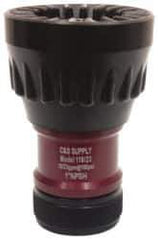 Made in USA - 1" Hose Diam NPSH Adjustable Fog Hose Nozzle - 23 Max GPM, Polyurethane, 100 psi - All Tool & Supply