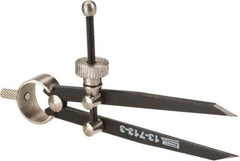 SPI - 4 Inch Leg, Spring Joint, Steel, Powder Coated, Divider - 4 Inch Max Measurement, with Quick Nut Adjustment - All Tool & Supply