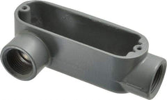 Thomas & Betts - LR Body, 3/4" Trade, IMC, Rigid Aluminum Conduit Body - Oval, 4-1/8" OAL, 7.3 cc Capacity, Gray - All Tool & Supply