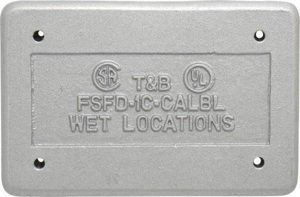 Thomas & Betts - Electrical Outlet Box Aluminum Device Cover - Includes Gasket - All Tool & Supply