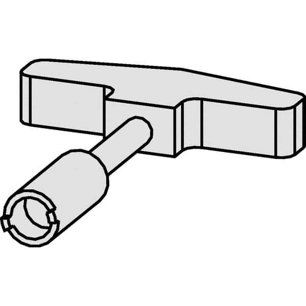 Kennametal - T-Handle Driver for Indexable Tools - Coolant Supply Unit Compatible, Series HSK - All Tool & Supply