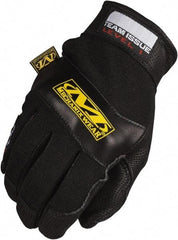 Mechanix Wear - Size L (10) Leather Flame Resistant Work Gloves - For General Purpose, Uncoated, Hook & Loop Cuff, Full Fingered, Black, Paired - All Tool & Supply