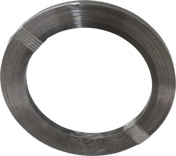 Value Collection - 1 Piece, 100 Ft. Long x 1/2 Inch Wide x 0.02 Inch Thick, Roll Shim Stock - Spring Steel - All Tool & Supply