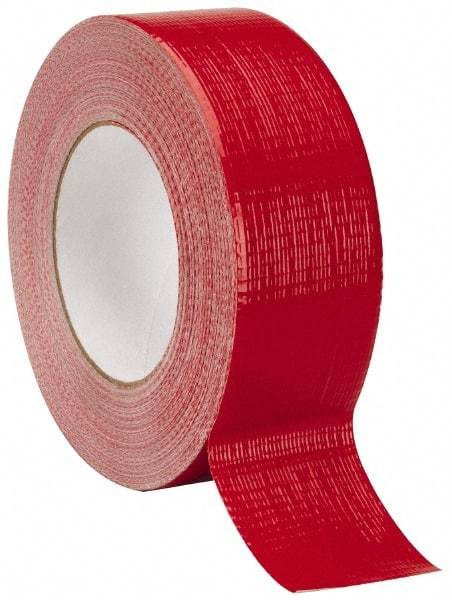 Intertape - 2" x 55m Red Duct Tape - 9 mil, Rubber Adhesive, Polyethylene Cloth Backing, 18 Lb/ln Tensile Strength, 32°F to 160°F, Series AC20 - All Tool & Supply