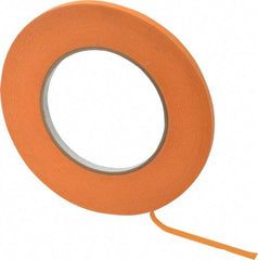 Intertape - 1/4" Wide x 60 Yd Long Orange Paper Masking Tape - Series Orange Mask, 7.1 mil Thick, 23 In/Lb Tensile Strength - All Tool & Supply