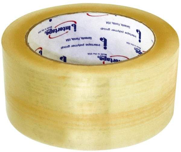 Intertape - 2" x 1640 Yd Clear Rubber Adhesive Sealing Tape - Polypropylene Film Backing, 1.85 mil Thick, 27 Lb Tensile Strength, Series 7100 - All Tool & Supply