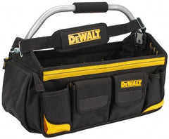 DeWALT - 34 Pocket Black & Yellow Polyester Tool Tote - 18" Wide x 9" Deep x 8" High - All Tool & Supply