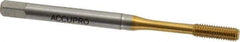 Accupro - M3x0.50 Metric Coarse D5 Thread Limit Bottoming Thread Forming Tap - Powdered Metal High Speed Steel, TiN Finish, 1-15/16" OAL - All Tool & Supply